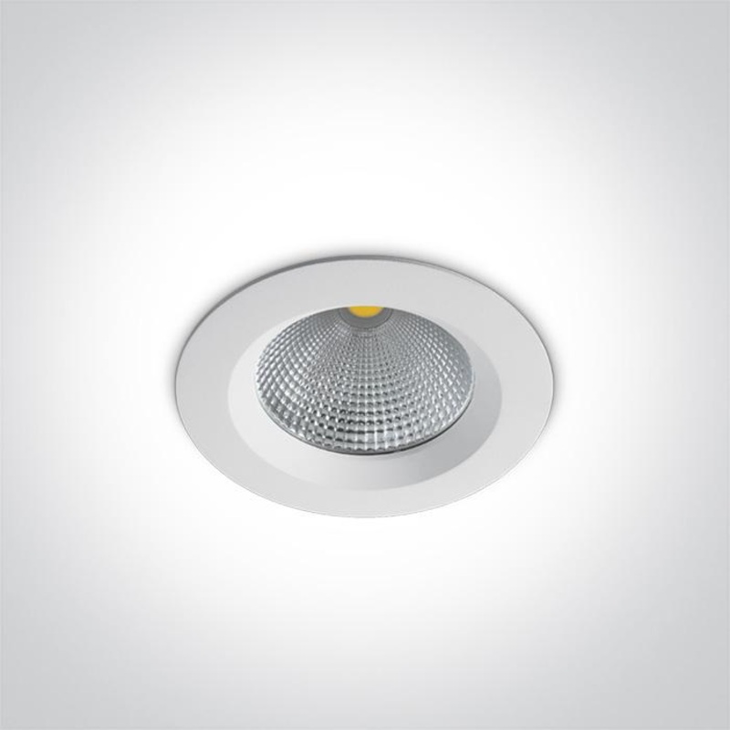 LED Downlight White Circular Cool White LED built in 850lm 10W Die Cast One Light SKU:10110CA/W/C