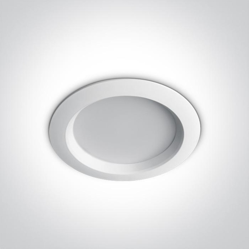 LED Downlight White Circular Warm White LED built in 1050lm 15W Aluminium One Light SKU:10115T/W/W