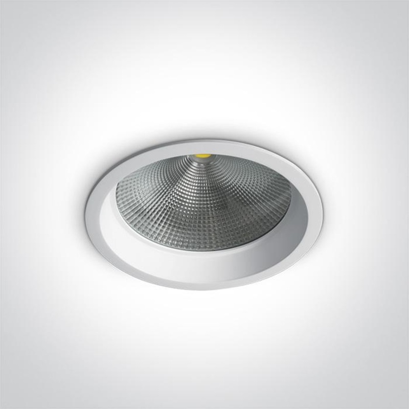 LED Downlight White Circular Warm White LED built in 1095lm 15W Die Cast One Light SKU:10115CD/W/W