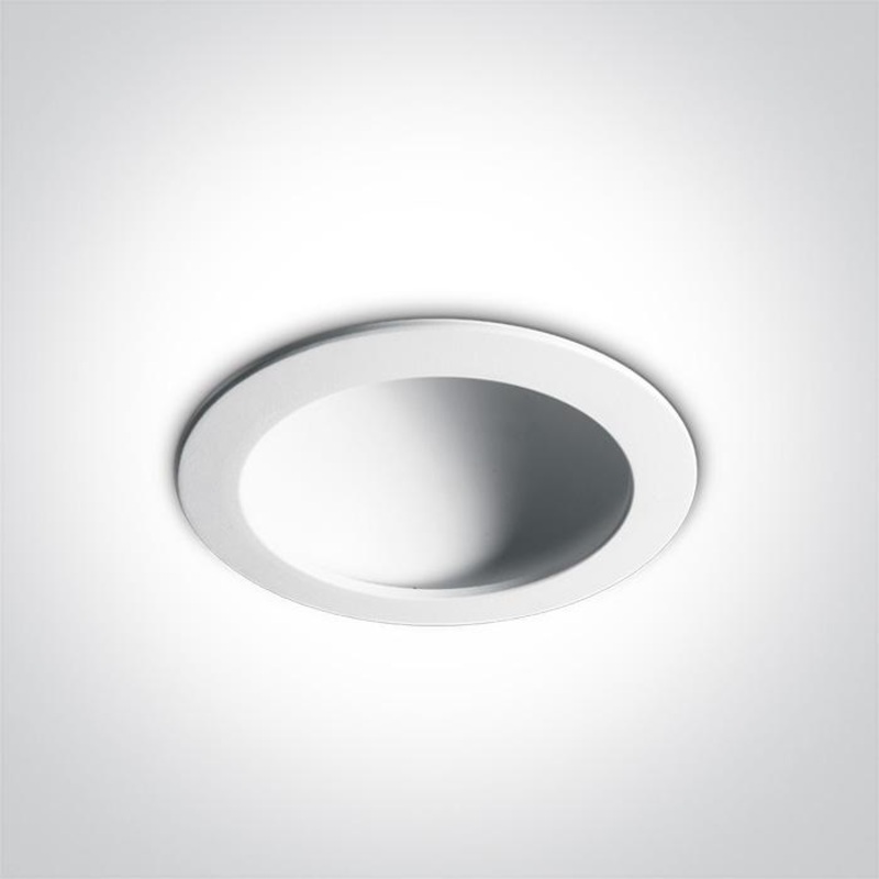 LED Downlight White Circular Warm White LED built in 1150lm 16W Die Cast One Light SKU:10116FD/W/W