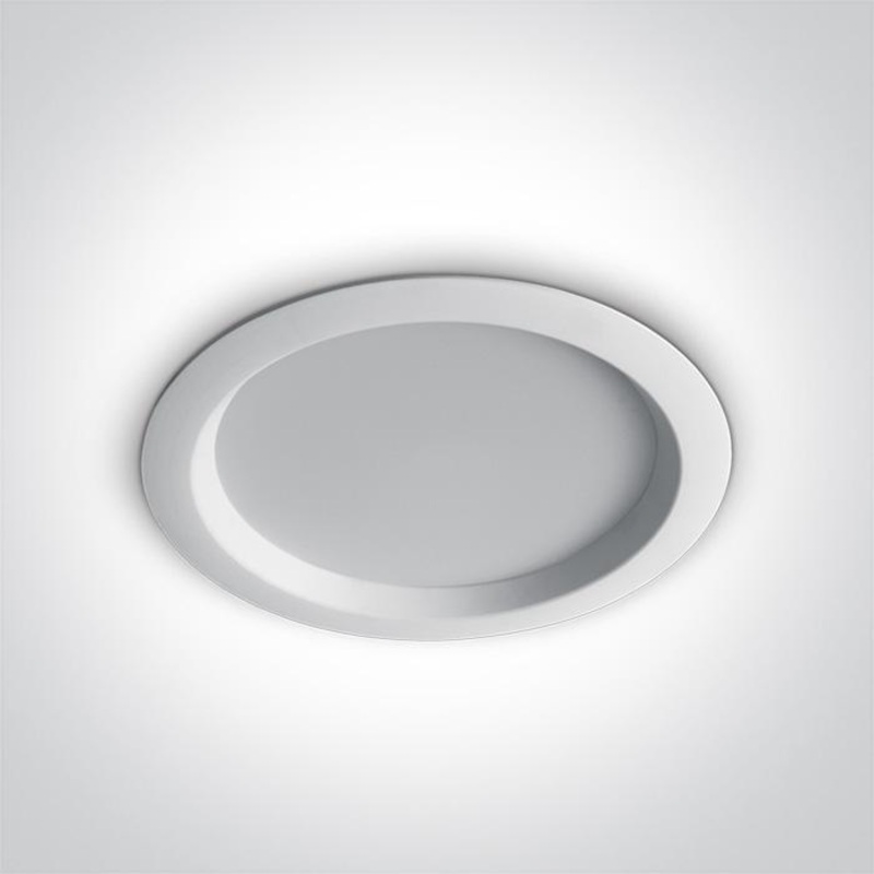 LED Downlight White Circular Warm White LED built in 1700lm 24W Aluminium One Light SKU:10124T/W/W