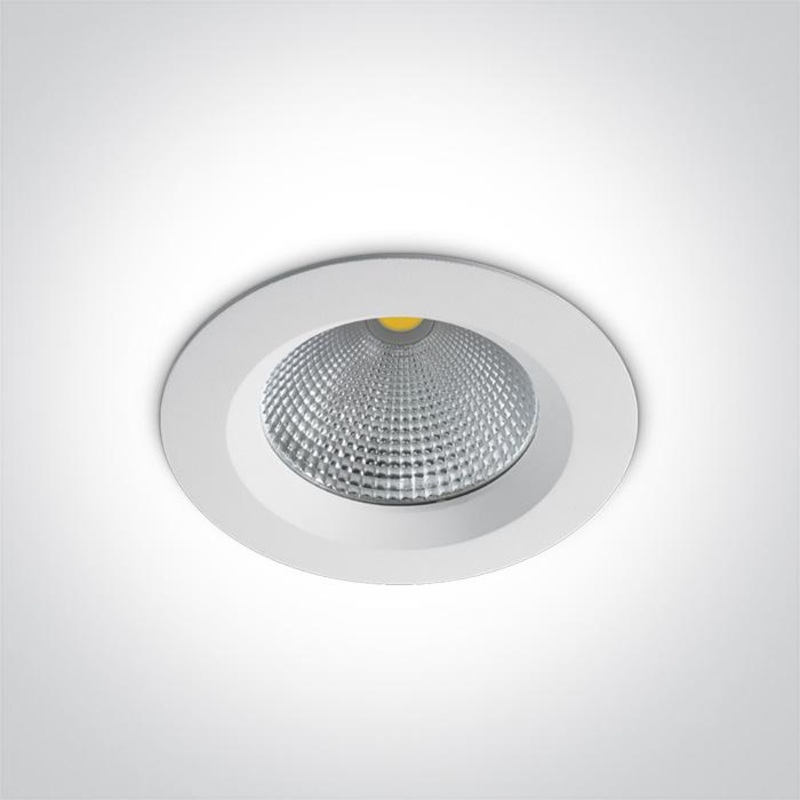 LED Downlight White Circular Warm White LED built in 1800lm 20W Die Cast One Light SKU:10120CA/W/W