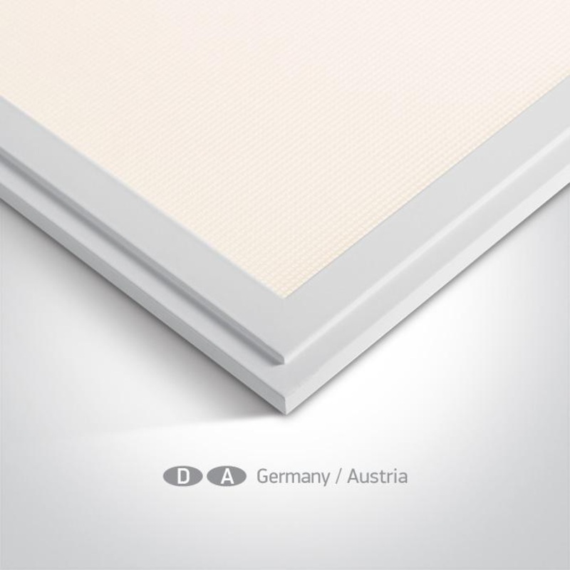 LED Downlight White Rectangular Warm White LED 4000lm Aluminium One Light SKU:50148AU/W/W