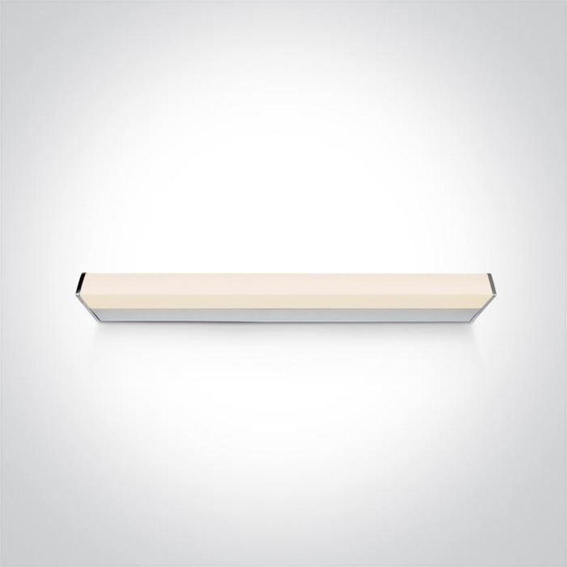 Bathroom Light Chrome Rectangular Cool White LED built in 1650lm 23W Die Cast One Light SKU:38114EL/C