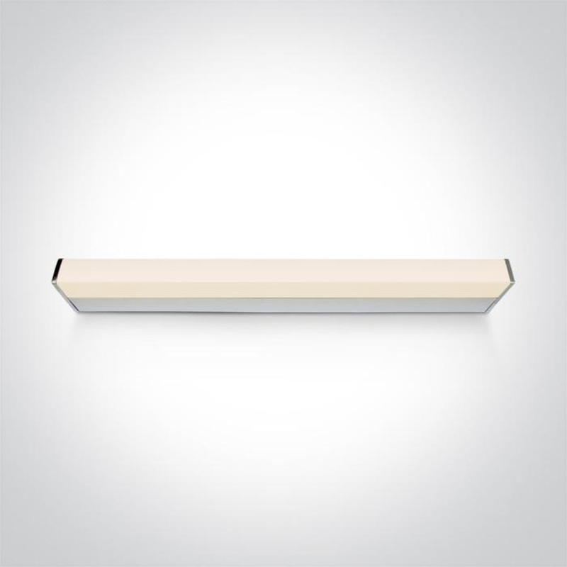 Bathroom Light Chrome Rectangular Replaceable lamp Die Cast One Light SKU:38114EE/C