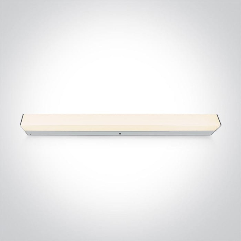 Bathroom Light Chrome Rectangular Warm White LED built in 1200lm 15W Aluminium One Light SKU:38114M/W