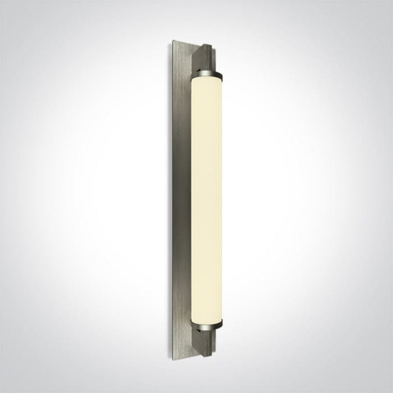 Brushed Chrome Led Cool White 18w Ip44 230v