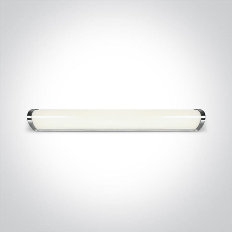 Chrome Linear Bathroom Mirror Light Led Cool White 16w Ip44 230v
