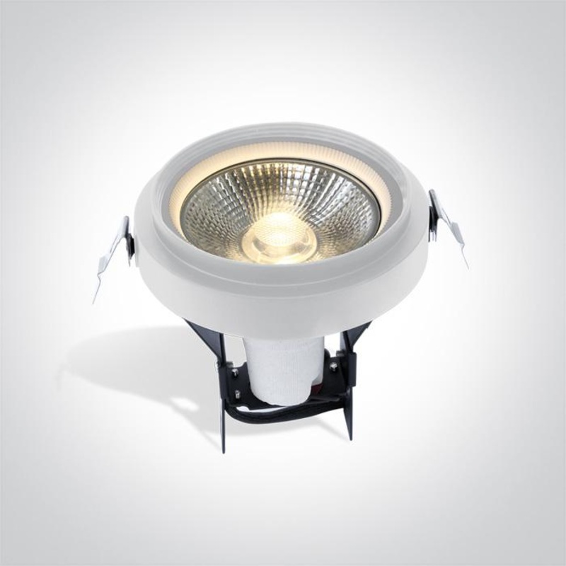 Downlight White Circular Replaceable lamp 70W Die Cast One Light SKU:11070TR/W