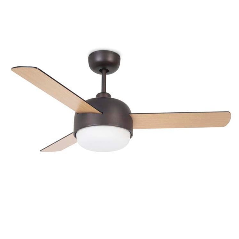 FAN IP20 KLAR E27 COPPER BROWN WOOD SKU: 30-4864-J7-F9