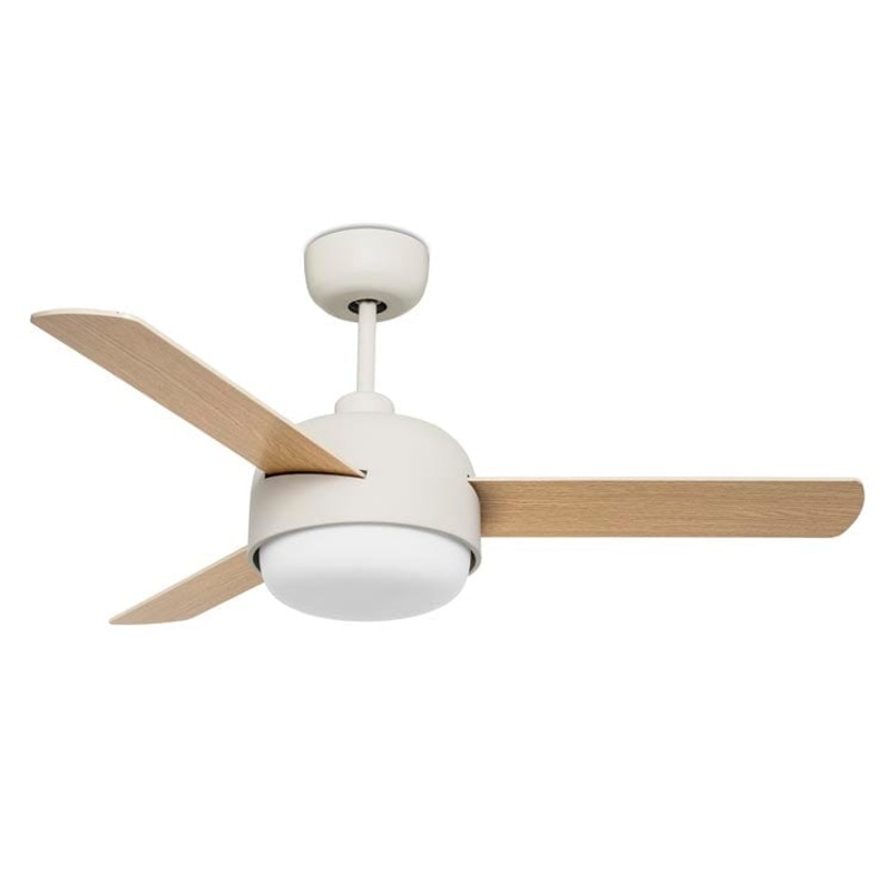 FAN IP20 KLAR E27 OFF WHITE WOOD SKU: 30-4864-16-F9