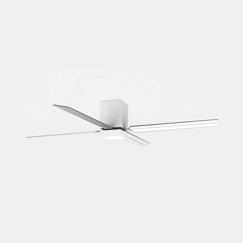 FAN IP20 ZONDA LED LED WARM-WHITE 3000K ON-OFF WHITE TRANSPARENT 2076 SKU: 30-8548-14-M1