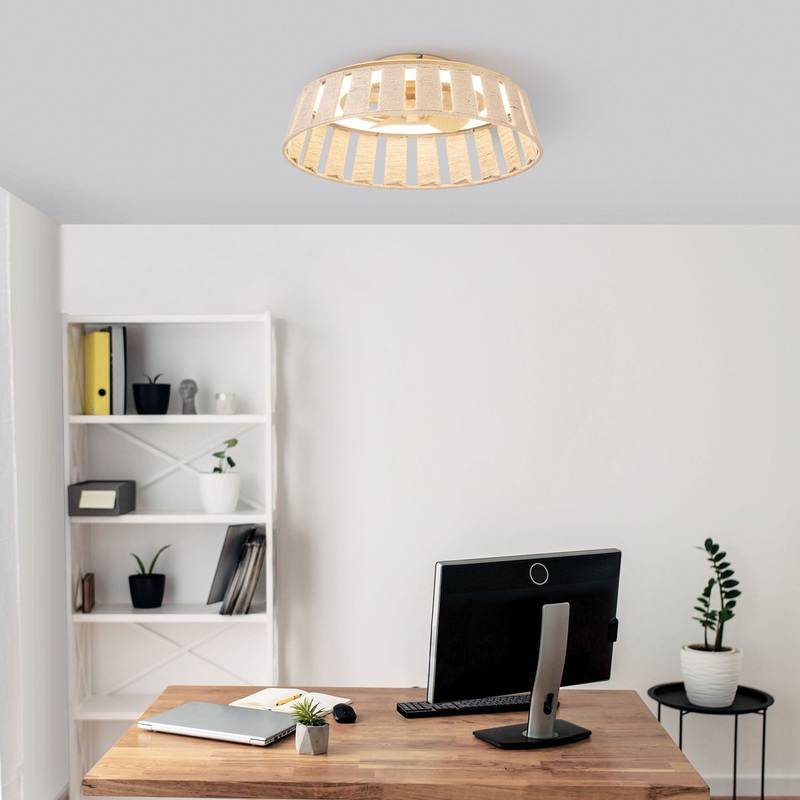 FAN IP44 MIM LED 30.2 TW 2700-6000K IMITATION WOOD BLACK SKU: VE-0033-MAD