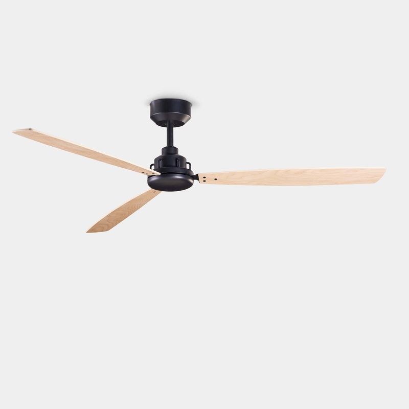 FAN XALOC 1320MM BLACK LIGHT WOOD SKU: 30-8341-05-93