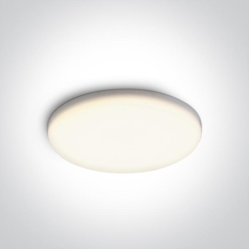 LED Downlight White Circular Cool White LED Outdoor LED built in 1200lm 15W Die Cast One Light SKU:10115CF/C