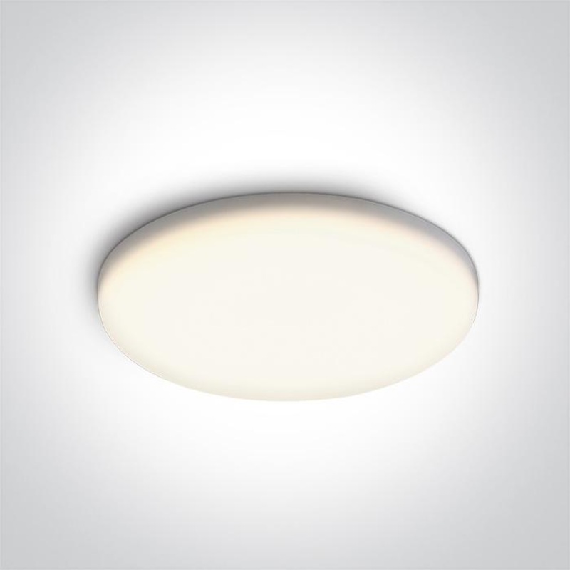 LED Downlight White Circular Cool White LED Outdoor LED built in 2400lm 30W Die Cast One Light SKU:10130CF/C