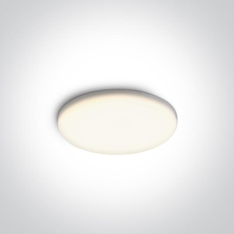 LED Downlight White Circular Cool White LED Outdoor LED built in 550lm 8W Die Cast One Light SKU:10108CF/C