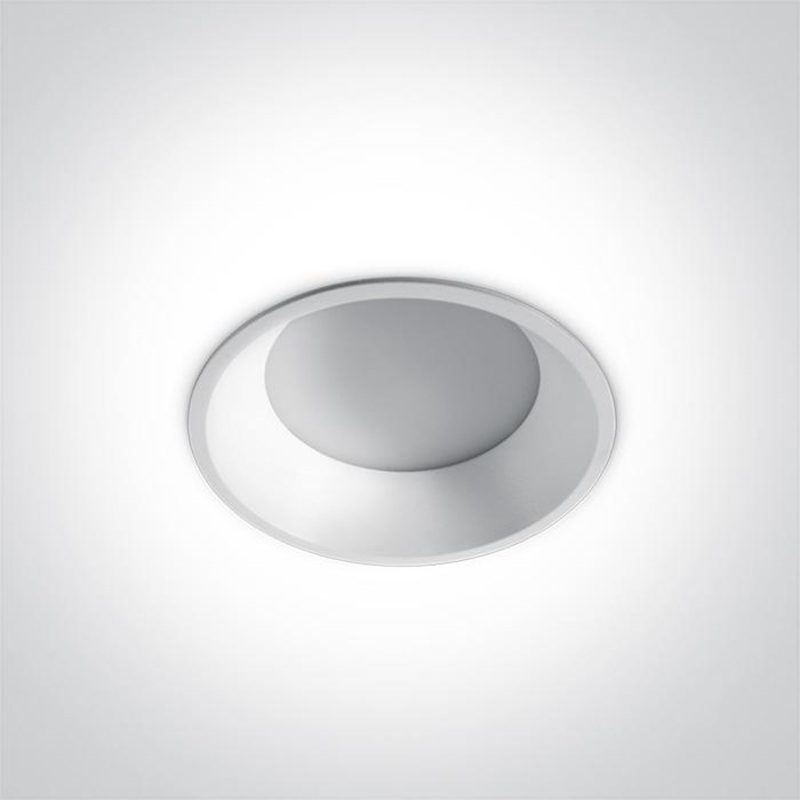 LED Downlight White Circular Cool White LED Outdoor LED built in 765lm 9W Die Cast One Light SKU:10109FD/W/C
