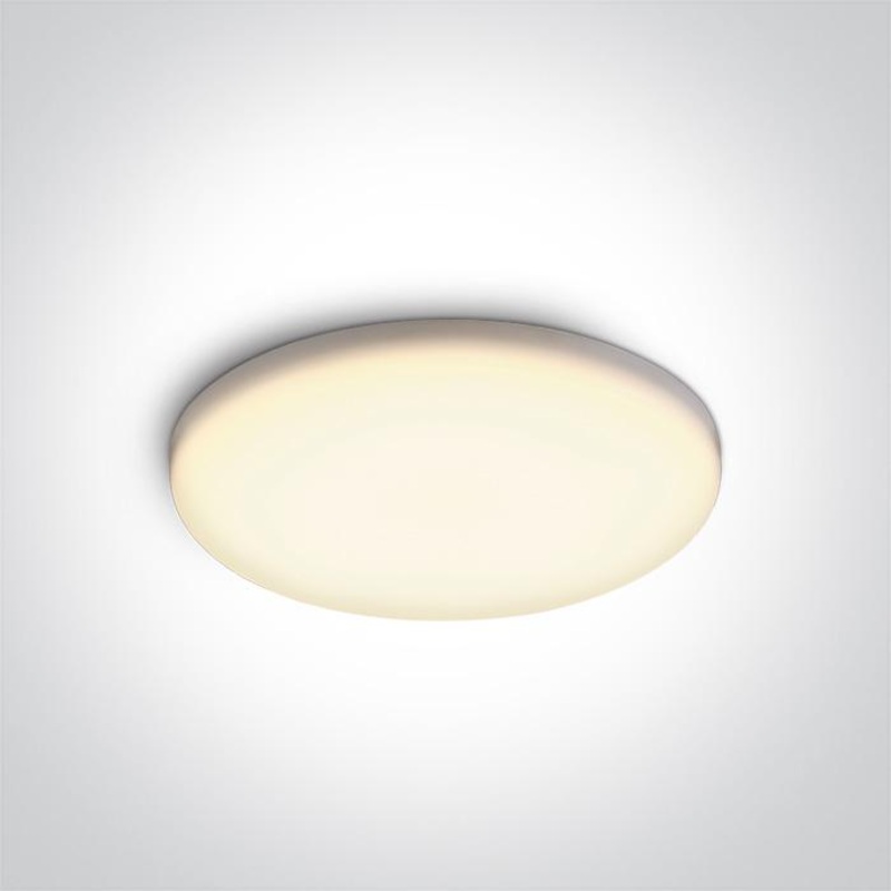 LED Downlight White Circular Warm White LED Outdoor LED built in 1200lm 15W Die Cast One Light SKU:10115CF/W