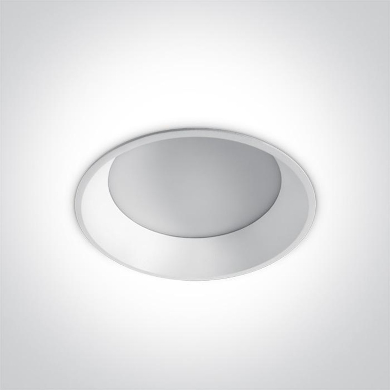 LED Downlight White Circular Warm White LED Outdoor LED built in 1700lm 20W Die Cast One Light SKU:10120FD/W/W