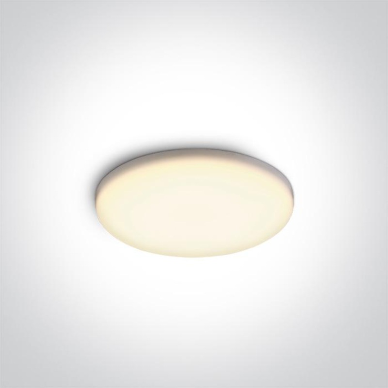 LED Downlight White Circular Warm White LED Outdoor LED built in 550lm 8W Die Cast One Light SKU:10108CF/W