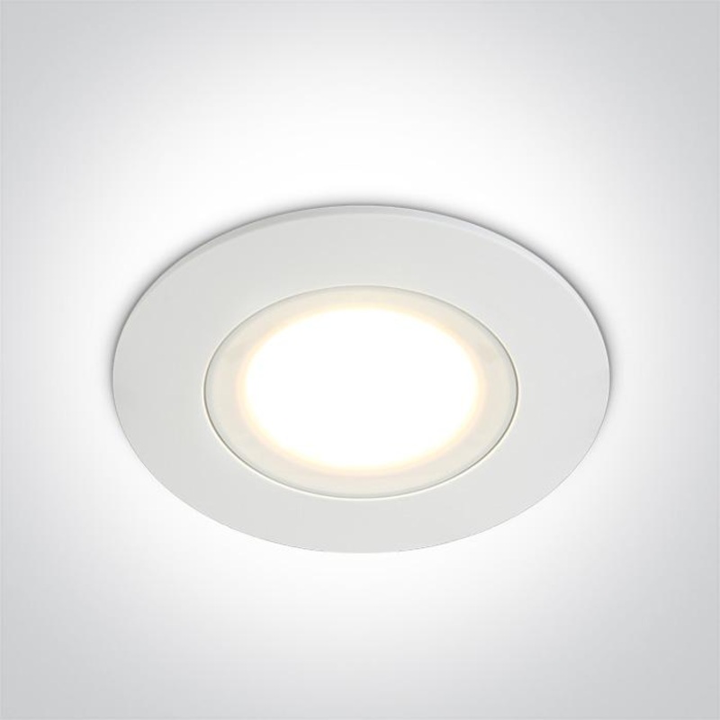 LED Spotlight Circular Cool White LED Outdoor LED built in 440lm 6W Plastic One Light SKU:10106P/W/C