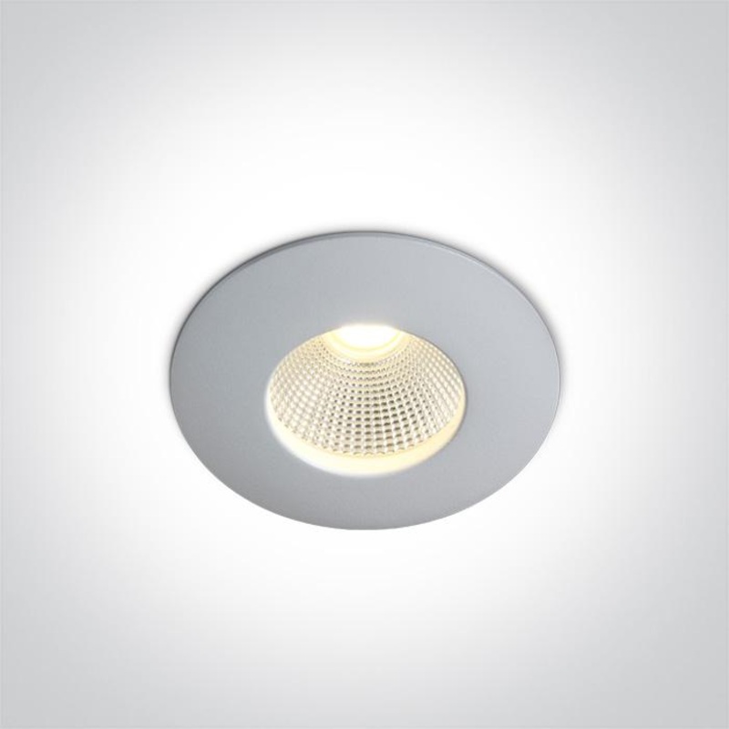 LED Spotlight White Circular Warm White LED Outdoor 630lm Die Cast One Light SKU:10107P/W/W